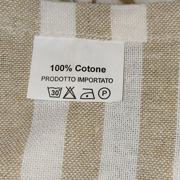 Amalfi 100% Cotton Beige Tablecloth - Picture 3 of 3